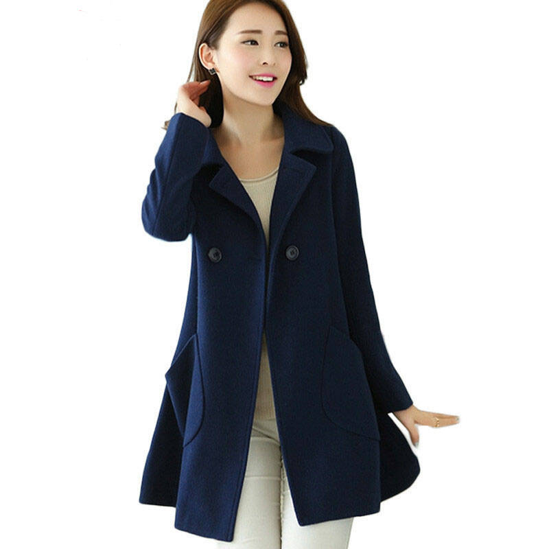 卫衣套装韩版中长款上衣毛呢大衣外套女款DZ