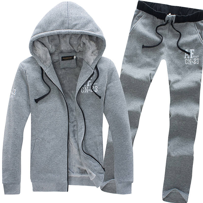 丹杰仕 新款男士卫衣套装上衣裤子秋冬男士卫