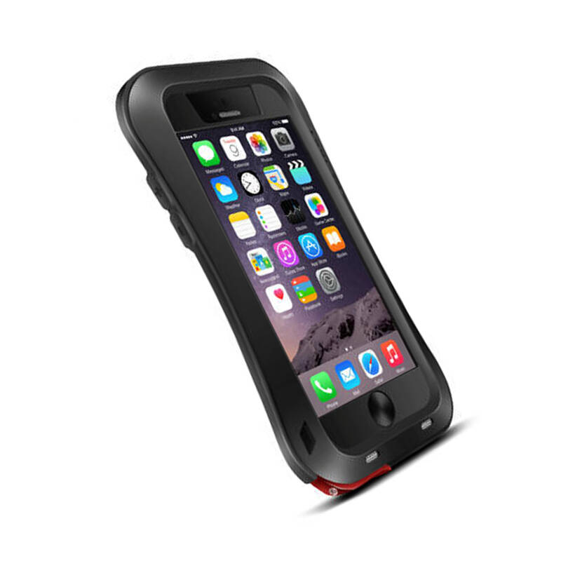 美纶纽 金属小蛮腰三防手机套钢化玻璃硅胶内