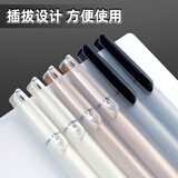 晨光(M&G)文具 拔帽中性笔0.5学生黑笔高密度签字笔商务子弹头水笔办公用品 黑色 10支/盒