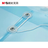 晨光（M&G）ADM94518  A4竖式线扣档案袋加厚防水PVC 透明缠绳文件袋透明缠绳档案袋 白色【60个/组】HY