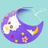 叁沃 森邂礼开学季儿童不织布DIY手工制作遮阳帽子幼儿园创意无纺布材料包 女款