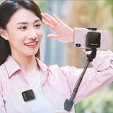 得胜（TAKSTAR） V1（二代）无线领夹麦克风小蜜蜂录音设备网课抖音短视频吃播单反采访降噪户外直播收音麦 V1屏显版一拖一 黑色