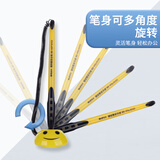 晨光(M&G)文具商务桌面台笔0.5黑笔签字笔 可黏贴中性笔办公用品 黑色 24支/盒 AGP16103