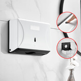 叁沃 壁挂式卫生间擦手纸盒厕所抽纸盒厕纸架洗手间纸巾盒免打孔