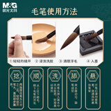 晨光(M&G)文具中号一品狼毫毛笔 小学生书法练字笔 绘画毛笔 文房四宝练字字帖生日文具AWB46902