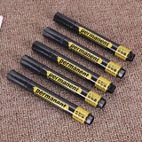 晨光(M&G)文具黑色可加墨单头记号笔 大容量防水大头笔 快干油性马克笔 10支/盒 APM26302