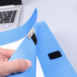 晨光（M&G）ADM94813经济型档案盒塑料耐用牢固粘扣 A4文件盒资料盒 背宽35mm 蓝色 单个装