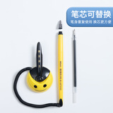 晨光(M&G)文具商务桌面台笔0.5黑笔签字笔 可黏贴中性笔办公用品 黑色 24支/盒 AGP16103