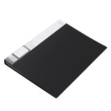 晨光（M&G）ADM95097新锐派资料册收纳册 插袋档案塑料文件册多页资料册 40页 黑色 单个装