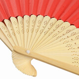 叁沃 diy空白折扇纯色纸扇彩色折扇儿童手绘折扇绘画小凉扇手工绘画涂鸦扇子 1把折扇 50个起