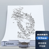 晨光(M&G)文具145mm山形票据票夹 财务票据夹金属票据夹子画板夹 办公用品 大号 2个装ABS92639