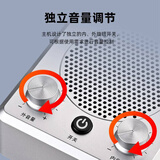 得胜（TAKSTAR）DA-235M窗口双向对讲机 银行柜台食堂医院有线扩音器 银色