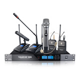 得胜（TAKSTAR）UC-4R 一拖四无线话筒会议手持无线麦克风领夹主持舞台KTV演出 4手持麦