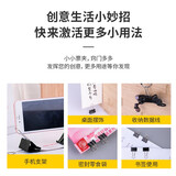 得力（deli）24只32mm黑色长尾夹票夹 金属燕尾夹票据文件夹子办公