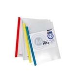 晨光（M&G）ADM94521 A4彩色抽杆夹多层文件夹塑料报告简历学生试卷夹15MM插页夹资料夹 1包 10个装 颜色随机