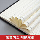 晨光(M&G)文具拼色软皮革面笔记本本子开会办公用品会议记录本普惠型日记本记事本商务48K/120张单本APY1CK78