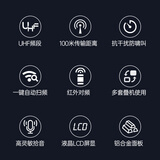 得胜（TAKSTAR）UC-4R 一拖四无线话筒会议手持无线麦克风领夹主持舞台KTV演出 4手持麦