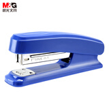 晨光(M&G)文具12#订书机 耐用便携订书器 按压装订家用办公用品 适配24/6 26/6订书钉 蓝色 ABS92723