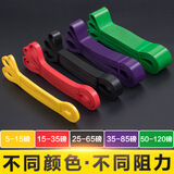 叁沃 心有灵犀健身弹力带TPE力量训练阻力带引体向上拉力带辅助深蹲瑜伽拉力带 阻力带【35-85磅】紫色