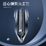 晨光(M&G)文具K35 按动中性笔学生0.5签字笔商务子弹头水笔医生处方笔高颜值办公用品 墨蓝 12支/盒