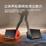 得胜（TAKSTAR） OP-8 弹唱音箱 户外音响演出直播设备无线蓝牙K歌唱歌吉他音箱便携式音响 简装版橙色