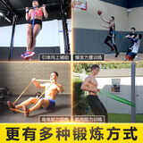 叁沃 心有灵犀健身弹力带TPE力量训练阻力带引体向上拉力带辅助深蹲瑜伽拉力带 阻力带【35-85磅】紫色