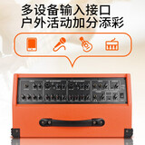 得胜（TAKSTAR） OP-8 弹唱音箱 户外音响演出直播设备无线蓝牙K歌唱歌吉他音箱便携式音响 简装版橙色