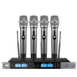 得胜（TAKSTAR）UC-4R 一拖四无线话筒会议手持无线麦克风领夹主持舞台KTV演出 4手持麦