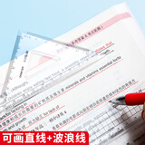晨光(M&G)文具套尺尺子套装小学生考试 4件套（直尺15cm+三角尺*2+量角器）ARL96042中考高考
