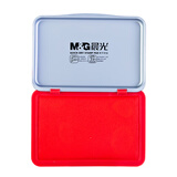 晨光（M&G）120*80mm金属方形中号秒干印台印泥  财务专用 办公用品 红色单个装AYZ97517
