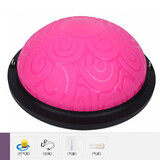 叁沃 波速球半圆平衡瑜伽球健身半球普拉训练器材 更多瑜伽球尺寸 粉色按摩款-瑜伽馆-加厚