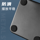 晨光(M&G)文具金属时尚网格圆形笔筒 学生办公用品 桌面收纳盒  黑色单个装ABT98403