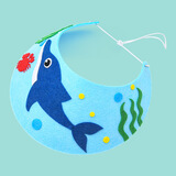 叁沃 森邂礼开学季儿童不织布DIY手工制作遮阳帽子幼儿园创意无纺布材料包 女款