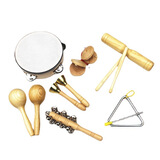 叁沃 木质全套奥尔夫乐器套装组合幼儿园儿童打击乐器早教教具音乐玩具