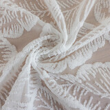 叁沃 家用古筝防尘罩万能盖布古风中国风钢琴盖巾简约新中式古琴披罩子 叶绒纱白色盖布 65*220cm古筝盖布