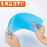 文件夹夹板a4塑料硬壳铝合金小号A5学生写字垫板办公板夹写字板多功能整理收纳资料夹强力蝴蝶夹子 A5-耐折型-小夹（白色）