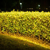 叁沃 渔网灯串灯闪灯满天星网灯户外露营氛围布置太阳能树灯 暖白渔网灯 6x4米工程可串联渔网灯