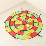 叁沃 投掷粘球靶儿童幼儿园玩具投掷球飞投掷靶粘粘球沙包镖盘飞镖靶 彩虹色投掷框1套+6个球