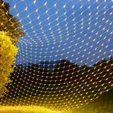 叁沃 渔网灯串灯闪灯满天星网灯户外露营氛围布置太阳能树灯 暖白渔网灯 6x4米工程可串联渔网灯