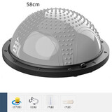 叁沃 波速球半圆平衡瑜伽球健身半球普拉训练器材 更多瑜伽球尺寸 粉色按摩款-瑜伽馆-加厚