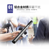 得胜（TAKSTAR）SGC-578采访麦克风 会议录音话筒 新闻DV摄像机单反机外接采访电容麦克风 黑色