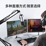 得胜（TAKSTAR）GX6 USB专业电容麦克风 内置声卡电脑K歌手机游戏在线直播主播唱歌话筒 会议教学录音麦