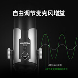 得胜（TAKSTAR）GX6 USB专业电容麦克风 内置声卡电脑K歌手机游戏在线直播主播唱歌话筒 会议教学录音麦