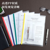 晨光（M&G）文具A4/5mm白色三角杆抽杆夹 办公报告夹拉杆夹 资料整理收纳文件夹 2包 20个装 ADM94519A