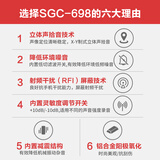 得胜（TAKSTAR）SGC-698专业单反相机麦克风 摄像机录音采访枪式话筒 DV外接拾音麦克风 黑色