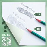 晨光(M&G)文具2B铅笔10支 经典绿杆六角木杆铅笔 学生考试涂卡书写美术素描绘图木质铅笔AWP304A7