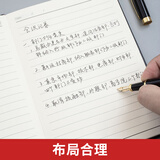晨光(M&G)文具拼色软皮革面笔记本本子开会办公用品会议记录本普惠型日记本记事本商务32K/120张单本APY1BK78
