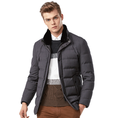 波司登羽绒服男2017新款男轻薄短款立领薄款