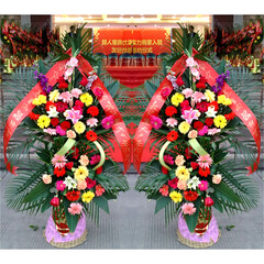 安月禾鲜花同城速递乔迁开业花篮合肥市长丰肥
